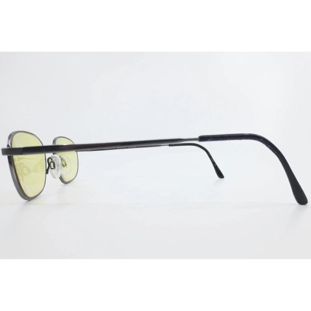 Marchon Autoflex 55 Eyeglasses Gunmetal Oval Metal Frames Flexon 53-20-140
